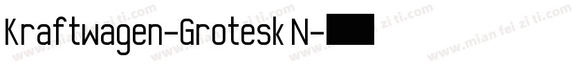 Kraftwagen-Grotesk N字体转换